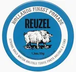 Reuzel Blå Pomada med starkt grepp, Pomada med starkt grepp för hög glans Vattenlöslig med vaniljdoft 35 g